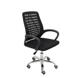 Cadeira Secretária Giratória Mesh Braço Flexível Best Chair Home Office Preta - 1