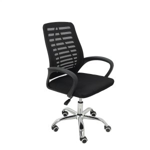 Cadeira Secretária Giratória Mesh Braço Flexível Best Chair Home Office Preta