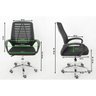 Cadeira Secretária Giratória Mesh Braço Flexível Best Chair Home Office Preta - 5