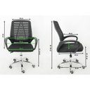 Ver imagem 5 de Cadeira Secretária Giratória Mesh Braço Flexível Best Chair Home Office Preta