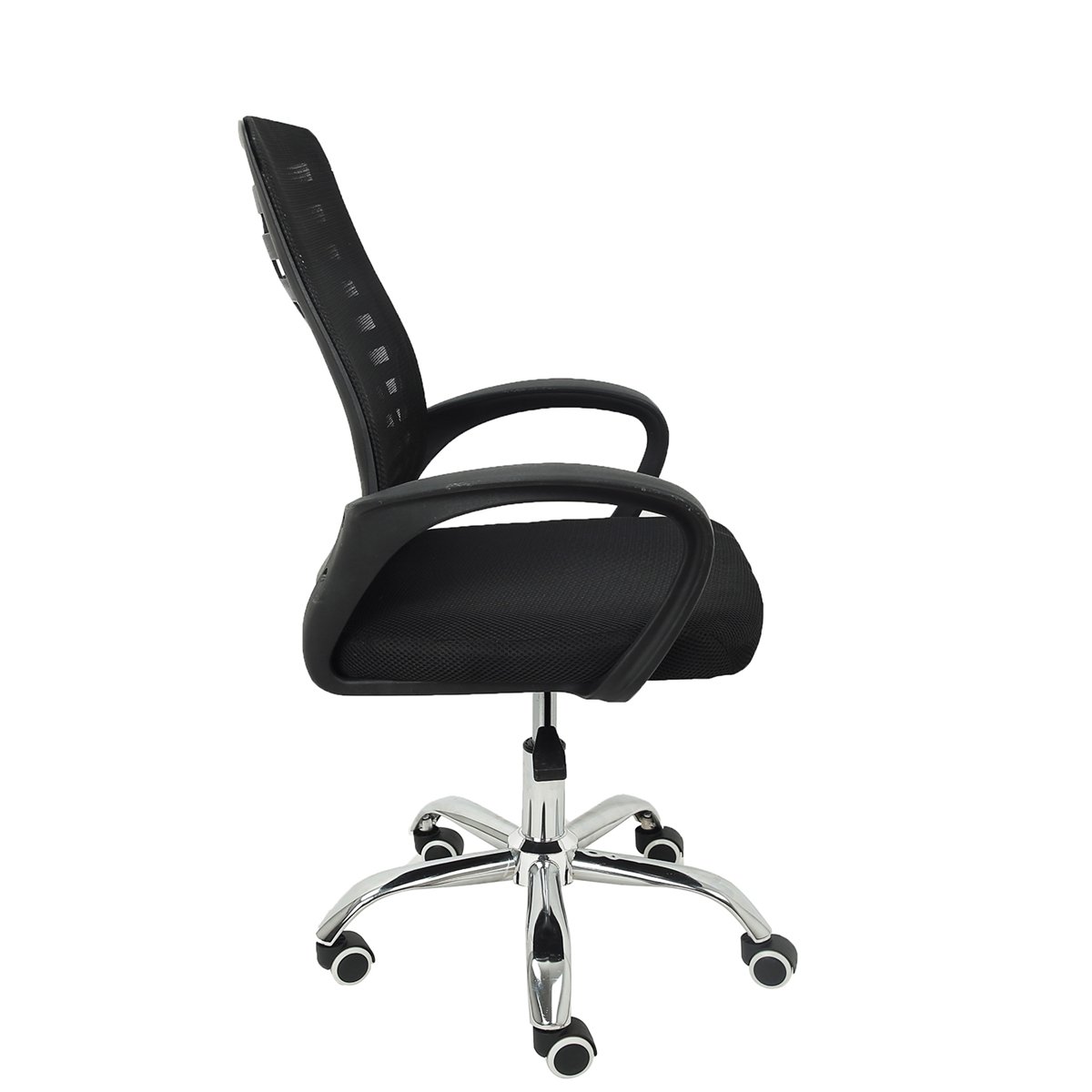 Cadeira Secretária Giratória Mesh Braço Flexível Best Chair Home Office Preta - 3