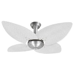 Ventilador de Teto Office Jet Aspen Venti-Delta Prata Rattan Branca 220V - 1