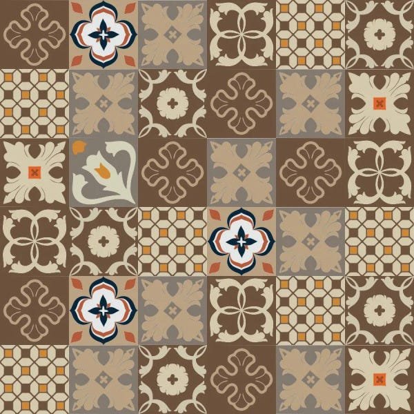 Azulejos Adesivos Ladrilho Hidráulico Decoração 36 Unidades - 1