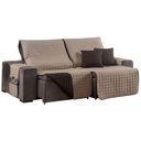 Ver imagem 1 de Protetor de Sofá Retrátil Shield Hipercal 400 Fios Dupla Face 2,20m - Caqui/tabaco Mr Enxovais Retra