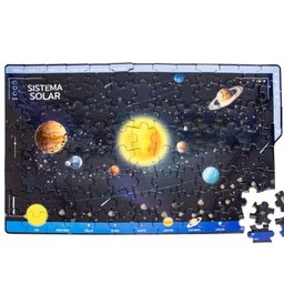 Box Quebra Cabeça Espaço com Livro Ilustrativo Todo-livro Todolivro Play Livro com Quebra-cabeça Exp - 6