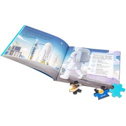 Box Quebra Cabeça Espaço com Livro Ilustrativo Todo-livro Todolivro Play Livro com Quebra-cabeça Exp - 5