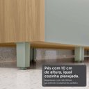 Ver imagem 7 de Cozinha 6 Peças Nesher Rainha Cristaleira 100% MDF