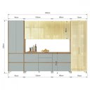 Ver imagem 4 de Cozinha 6 Peças Nesher Rainha Cristaleira 100% MDF