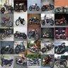 Azulejo Hidráulico Em Adesivos Motos Antigas Kit 25 Peças - 1
