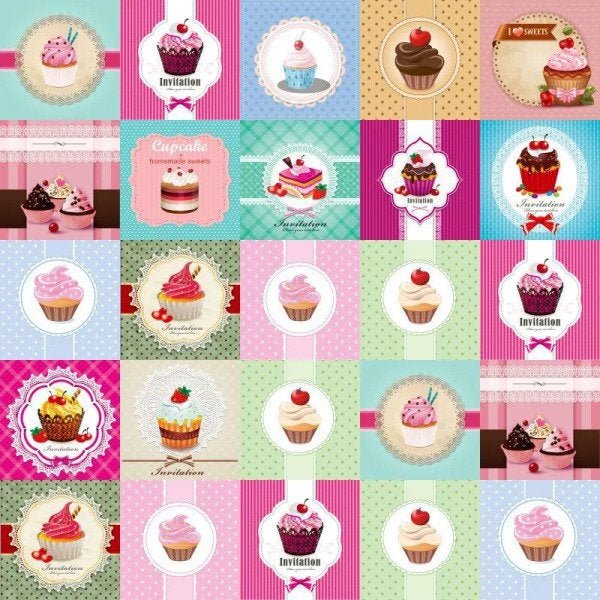 Adesivo de Azulejo CupCake - 2