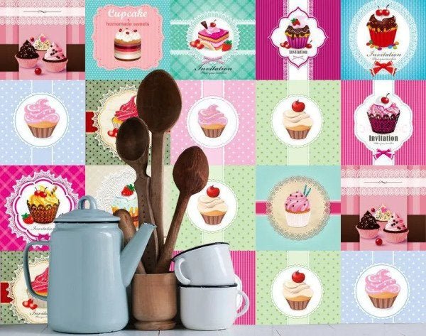 Adesivo de Azulejo CupCake - 1