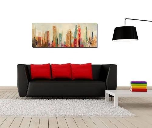 Quadro Abstrato Sala Mais Barato 30x80 - 2
