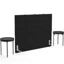 Ver imagem 7 de Cabeceira Cama Box Queen 160 cm Roma W01 Suede Preto - Lyam Lyam Decor