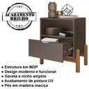 Ver imagem 7 de Mesa de Cabeceira 1 Gaveta 004015 Cinza Perola Dcasa Cinza Perola
