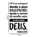 Ver imagem 2 de Adesivo de Parede Salmo 22:10 - Branco