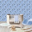 Ver imagem 1 de Papel de Parede Adesivo Fosco Ovelinhas Baby Azul Kanto Store