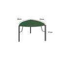 Ver imagem 2 de Mesa Lateral de Apoio P/ Sala 51cm Multiuso com Pés em Metal Cor:musgo com Preto