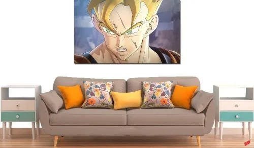Quadro Decorativo Dragon Ball Goku Super Sayajin 1 Peça M19 - 2