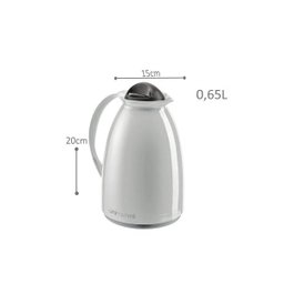 Garrafa térmica 650ML branca - 1