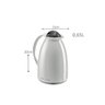Garrafa térmica 650ML branca - 1
