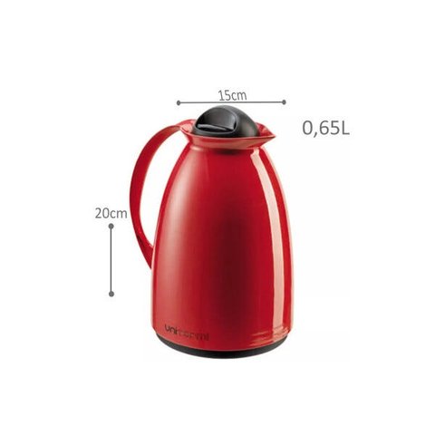 Garrafa térmica vermelha 650L - Unitermi