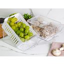 Ver imagem 5 de Kit 2 Organizadores de Geladeira com Bandeja e Cesto de Drenagem 2,2l Organizadores Clear Fresh ou