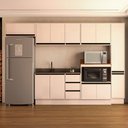 Ver imagem 1 de Cozinha Completa Koya 12 Portas 3 Gavetas Creme - Politorno