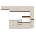 Ver imagem 2 de Cozinha Completa Koya 12 Portas 3 Gavetas Creme - Politorno