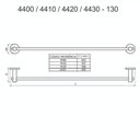 Ver imagem 2 de Porta Toalha 34,70cm Agata Cromado 4410 C130 (fora de Linha)