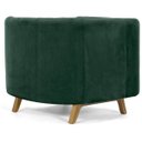 Ver imagem 3 de Kit 2 Poltronas Decorativas para Base de Madeira Ferrara Veludo Verde - Gran Belo