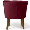 Ver imagem 6 de Kit 2 Poltronas Decorativas Base de Madeira Ayla Veludo Marsala - Gran Belo