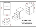 Ver imagem 4 de Full Gaveteiro Branco 3 Gavetas Multivisão Gav-Multi-300-Uv-Br