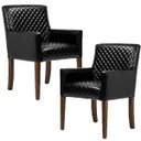 Ver imagem 1 de Kit 2 Poltronas Decorativas Base de Madeira Liverpool Couríssimo Preto Tressê -