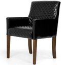 Ver imagem 5 de Kit 2 Poltronas Decorativas Base de Madeira Liverpool Couríssimo Preto Tressê -