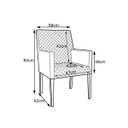 Ver imagem 6 de Kit 2 Poltronas Decorativas Base de Madeira Liverpool Couríssimo Preto Tressê -