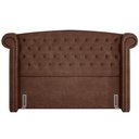 Ver imagem 5 de Cabeceira Cama Box Casal King 195 cm P05 Sofia Corino Marrom - Lyam Decor