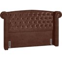 Ver imagem 1 de Cabeceira Cama Box Casal King 195 cm P05 Sofia Corino Marrom - Lyam Decor