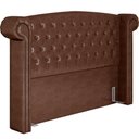 Ver imagem 4 de Cabeceira Cama Box Casal King 195 cm P05 Sofia Corino Marrom - Lyam Decor