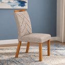 Ver imagem 4 de Cadeira para Mesa de Jantar Larissa New Kit 2 Peças Cinamomo Linho Palha - Leifer