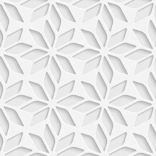 Papel Parede 3D Floral Estrelado Autocolante - 1