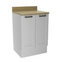 Ver imagem 4 de Balcão para Cozinha com Tampo 2 Portas em MDF 60cm Grazi Tecnomobili