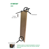 Kit P/ Porta Celeiro 2 Roldanas Aparente - Cantoneira 1,10 M - Preto - Al-fer - 2
