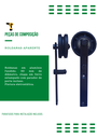 Ver imagem 4 de Kit P/ Porta Celeiro 2 Roldanas Aparente - Cantoneira 1,10 M - Preto - Al-fer