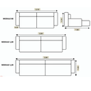 Ver imagem 4 de Sofá Cama Roma 100% Rebatível e Retrátil Luxo com Almofadas Decorativas e sem Caixa 2,50m