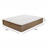 Colchão Queen Prorelax Brilhante 158x198x34 Mola Ensacada Pillow Top Caramelo Com Branco  - 3
