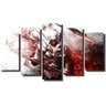 Quadro Decorativo Assassin's Creed Ezio 5 Peças Para Sala - 1