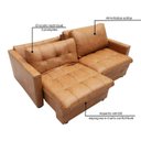 Ver imagem 7 de Sofá de Couro Legítimo Retrátil e Reclinável Cannes 200 Cm