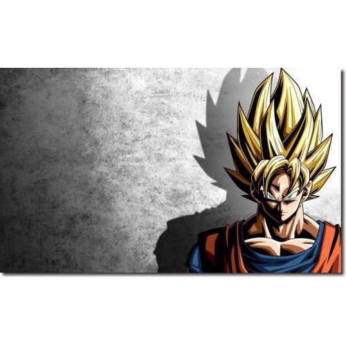 Quadro Decorativo Dragon Ball Z Goku Super Sayajin 3 Peças M14