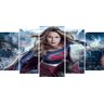 Quadros Decorativos Super Girl 5 peças - 1