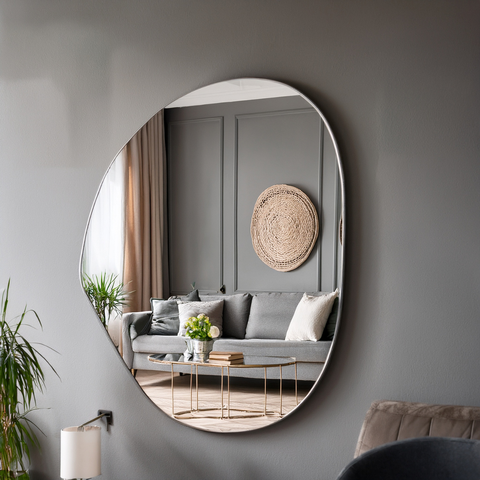 Espelho 4mm Decorativo Orgânico 104,0 X 80,0cm